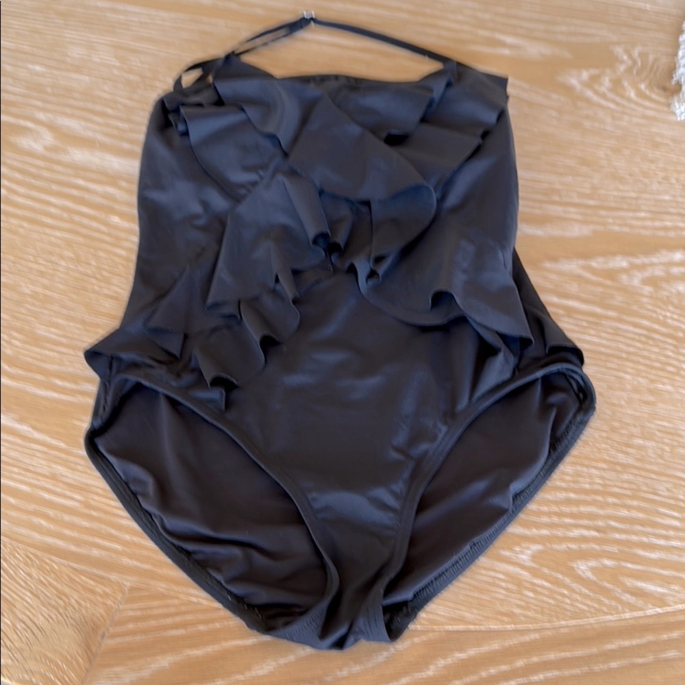 Michael KORS 6 Black One Piece Swimsuit